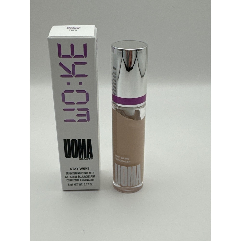 UOMA Beauty Stay Woke Brightening Concealer White Pearl T075 5ml 0.17oz New Box
